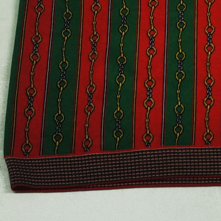 Gucci Horsebit Chain Print V-Neck Vest 'Red Green' 562950-XKAKW-6527 - 6