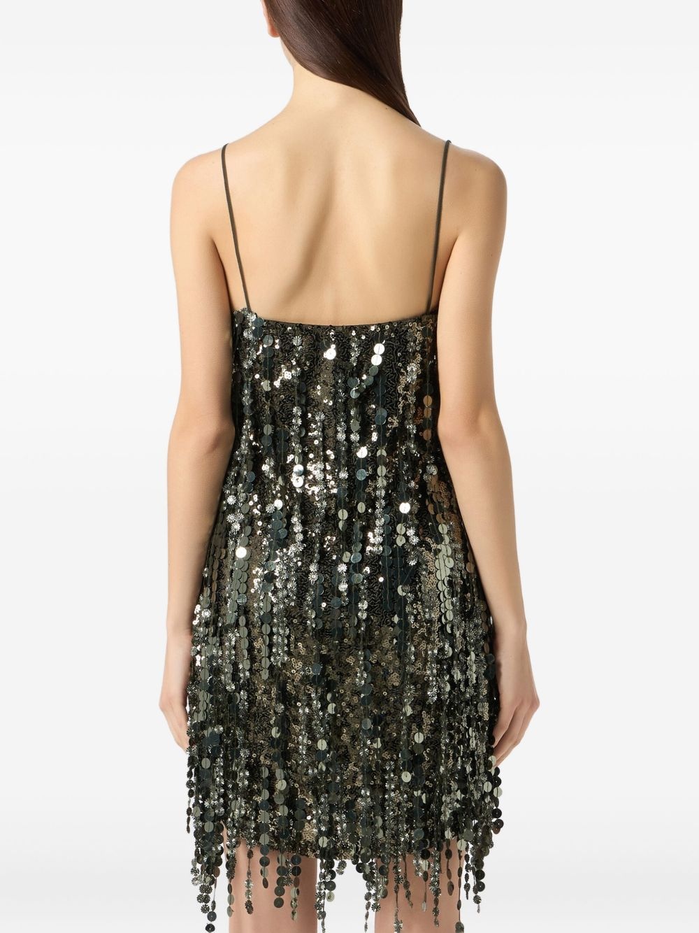 sequin-embellished mini dress - 4