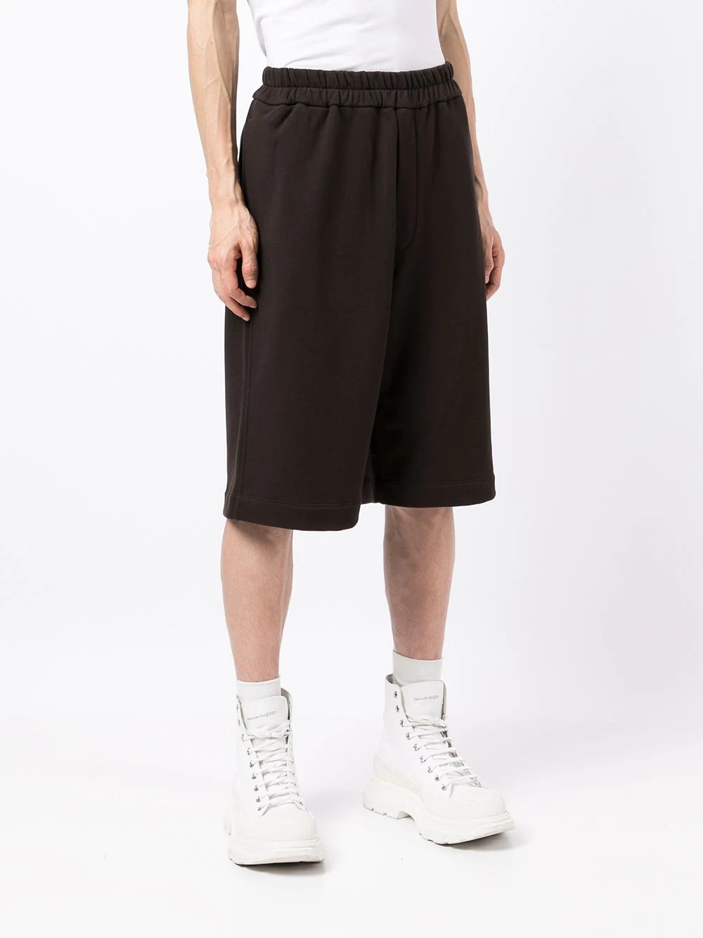 long cotton track shorts - 3