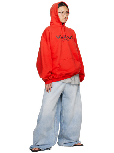 VETEMENTS Red 'Limited Edition' Hoodie outlook