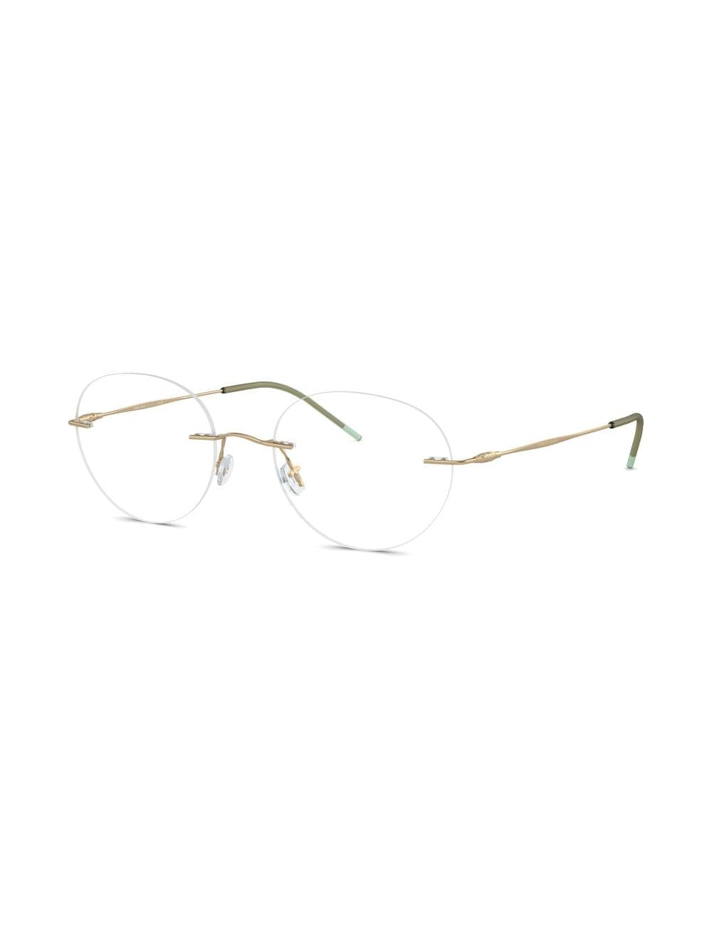 rimless round-frame glasses - 2