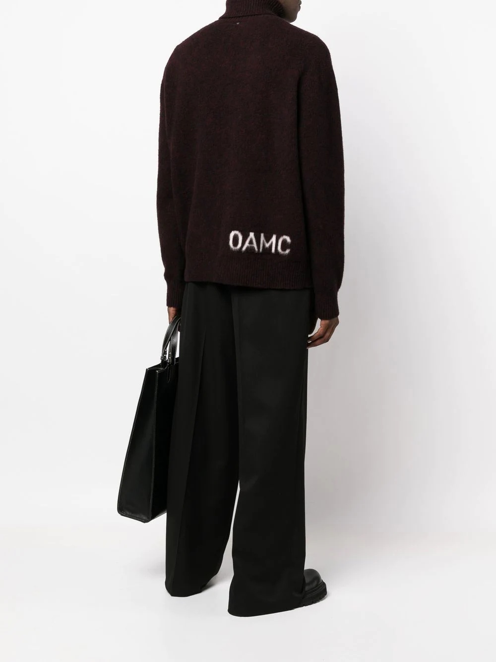 logo-knit roll-neck jumper - 2