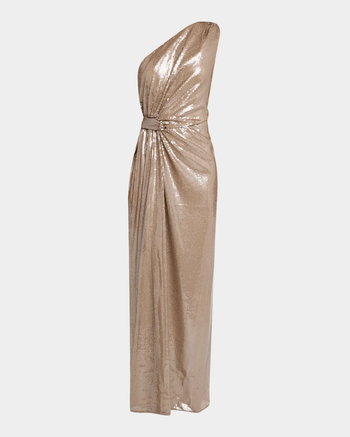 Porsha One-Shoulder Sequin Column Gown - 1