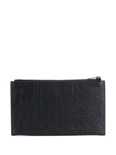 SAINT LAURENT embossed monogram pouch outlook