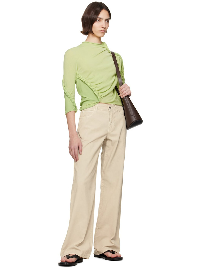 ISSEY MIYAKE Green Beanstalk Turtleneck outlook