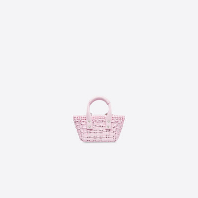 BALENCIAGA Women's Bistro Xxs Basket With Strap in Light Pink outlook