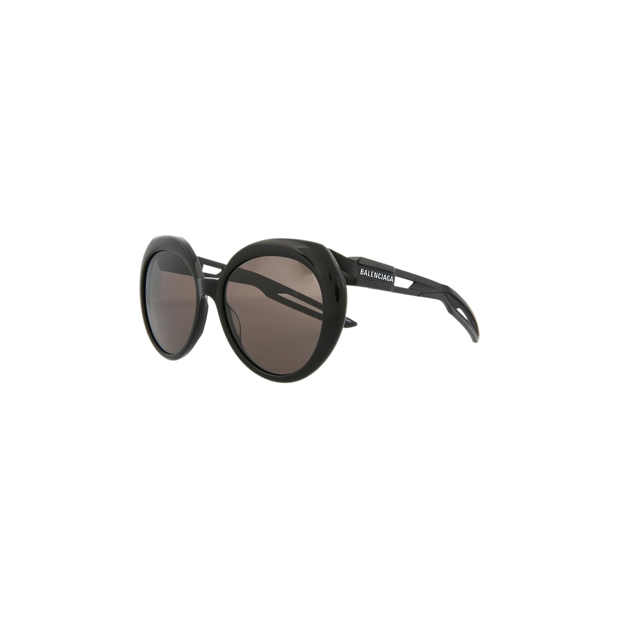 Balenciaga Round Sunglasses 'Black/Grey' - 3