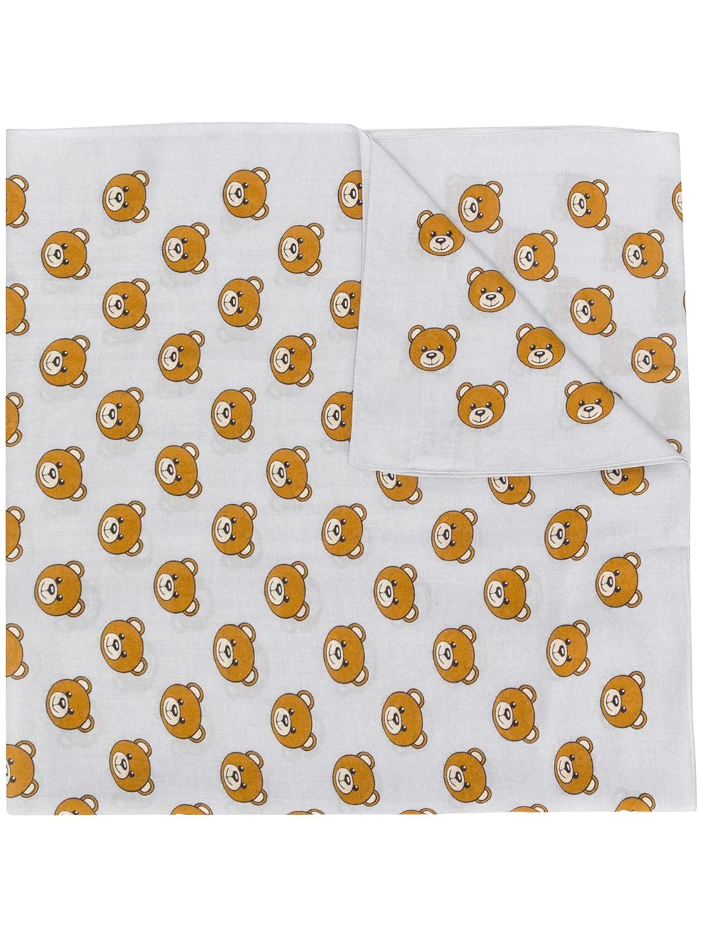 teddy bear-print scarf - 1