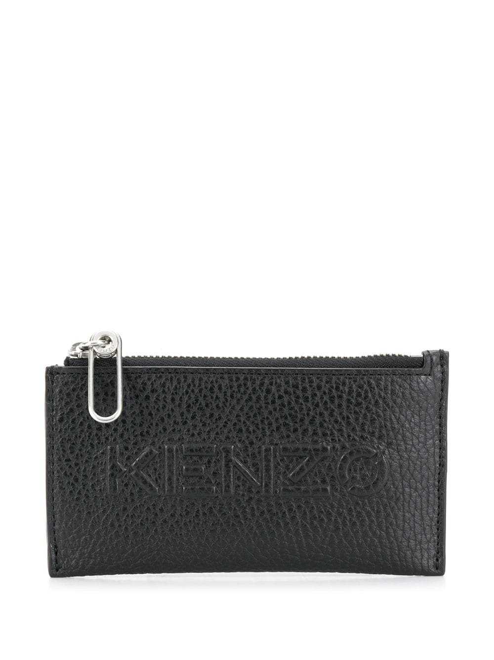 leather zip cardholder - 1