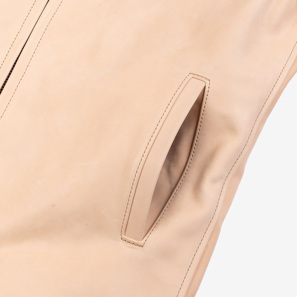 IHSB-BB-NAT Iron Heart x Simmons Bilt Natural Horsehide Jacket - The Bareback - 8