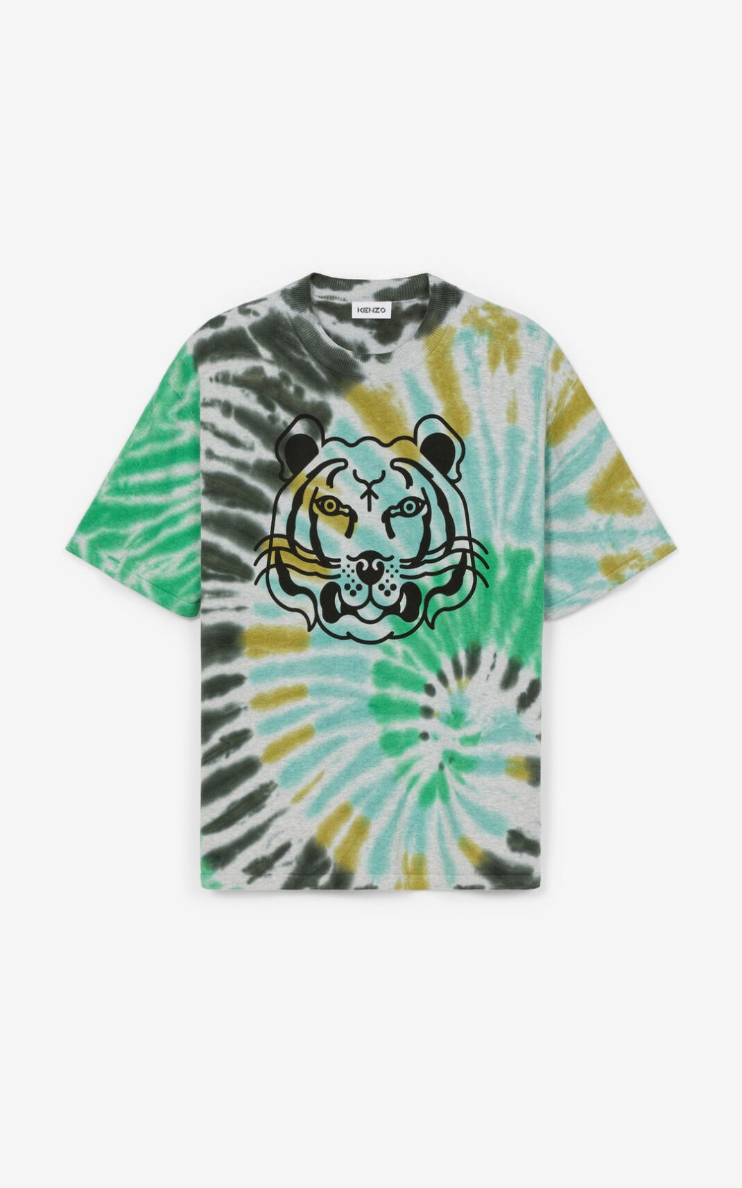 K-Tiger tie-dyed knit T-shirt - 1