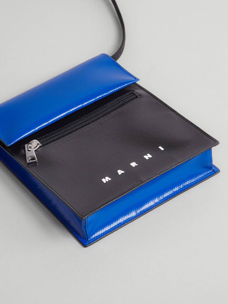 BLACK AND BLUE TRIBECA MESSENGER BAG 4