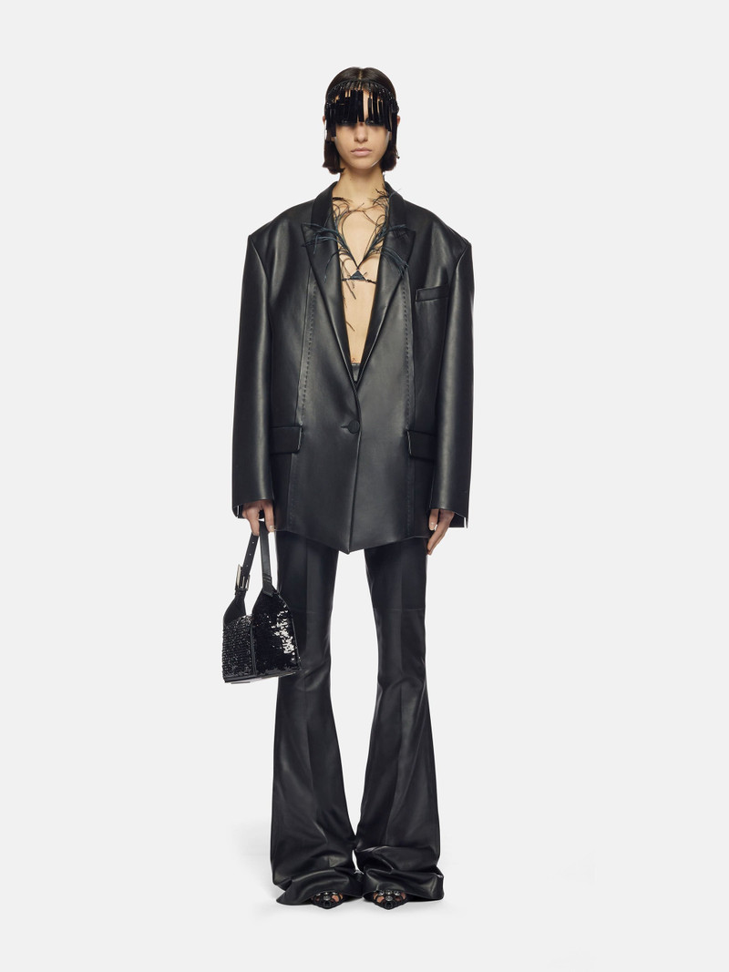THE ATTICO BLACK SHORT COAT outlook