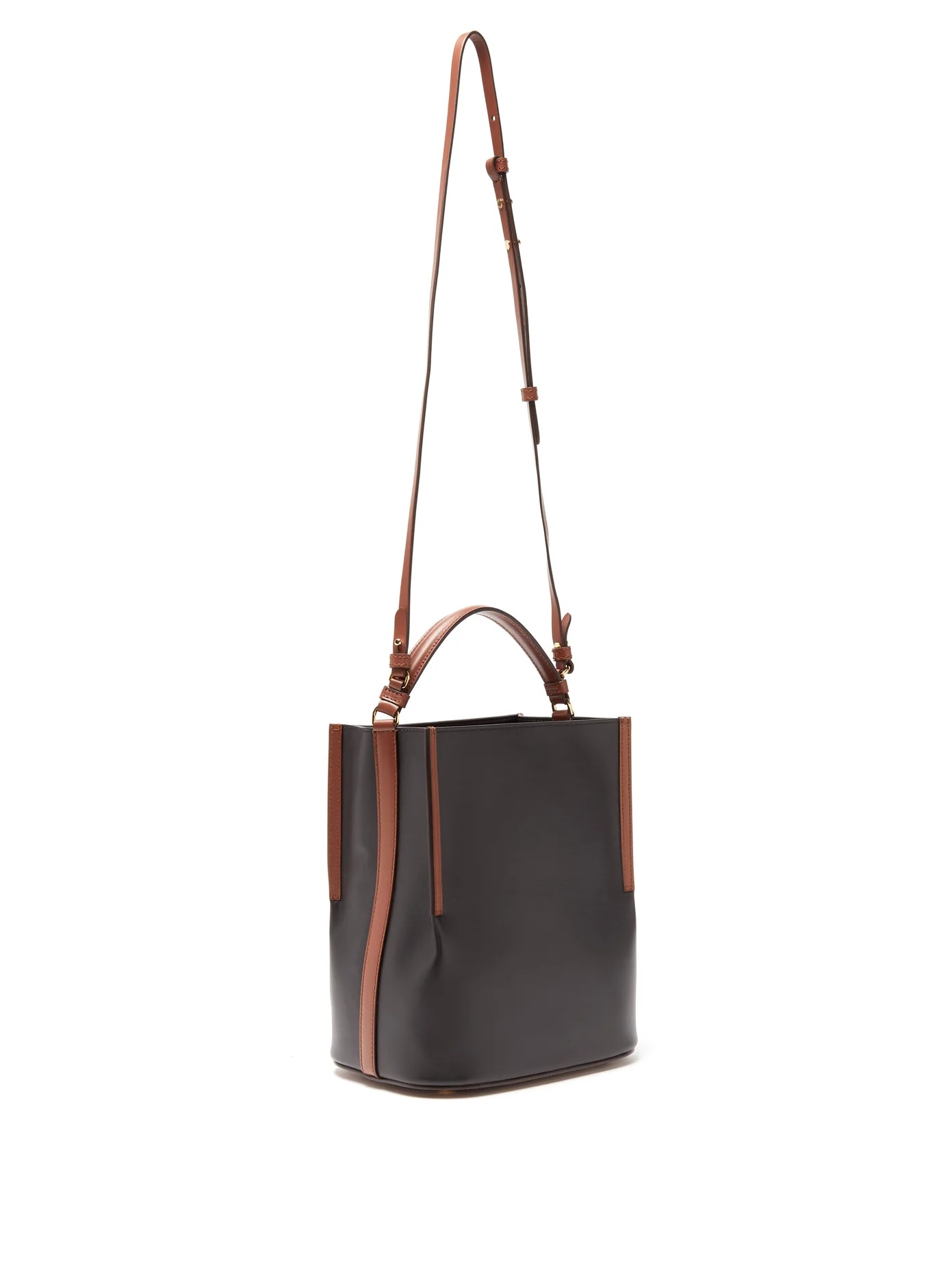 Peggy leather bucket bag - 4