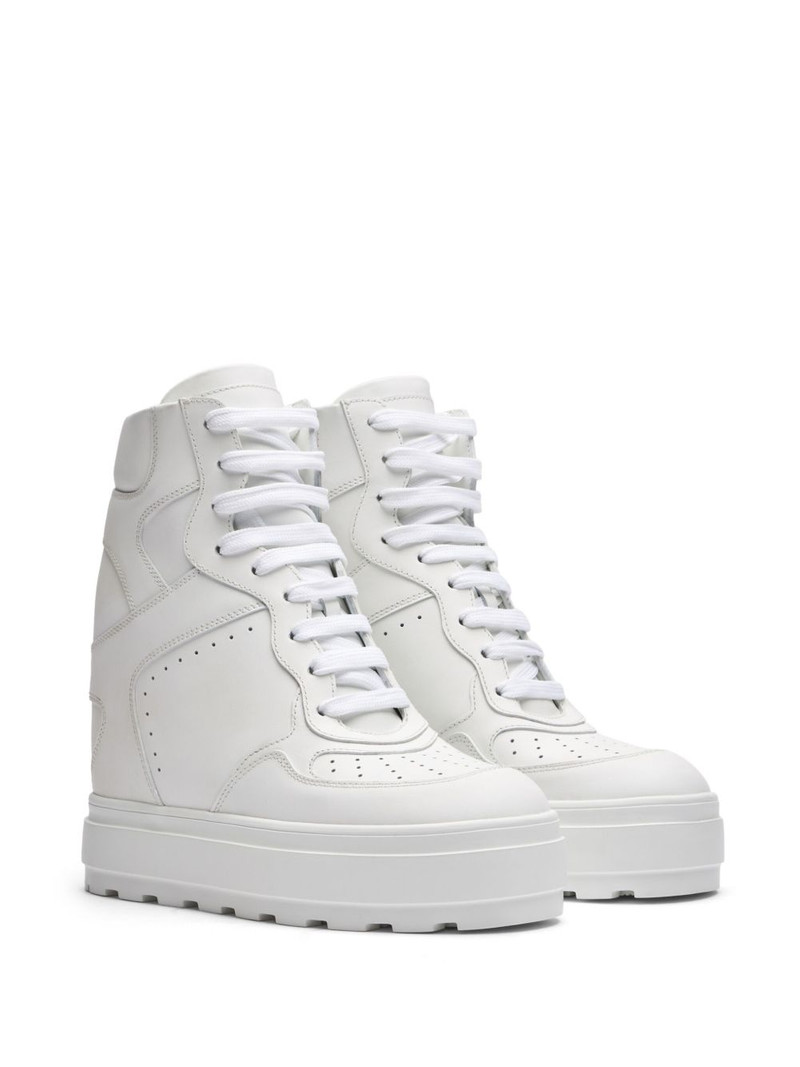CASADEI high-top leather sneakers outlook