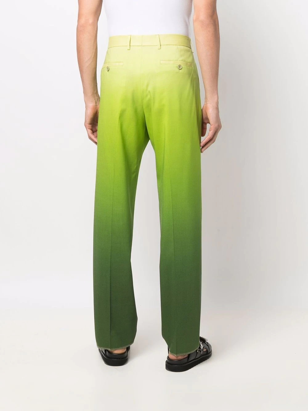 ombré straight-leg trousers - 4