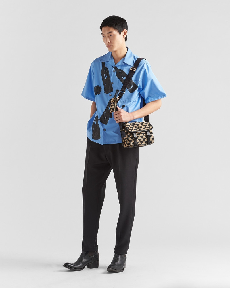 Prada Prada Symbole embroidered fabric bag outlook