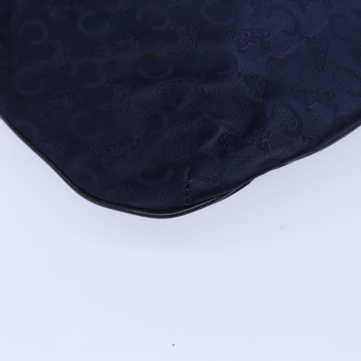 CELINE C Sulky Hand Bag Canvas Leather Navy - 16