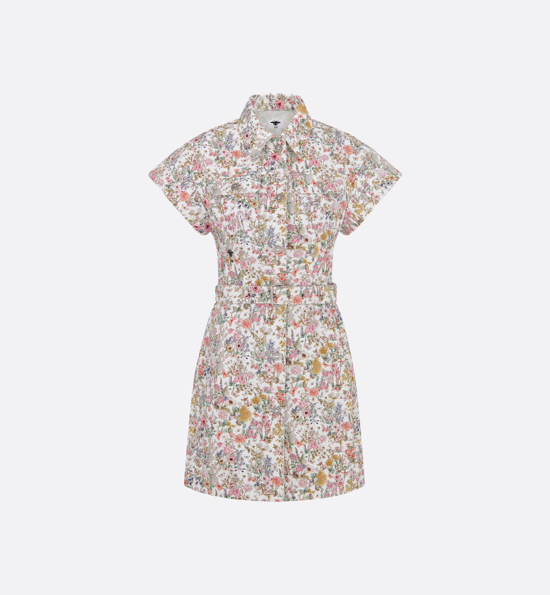 Short Belted Shirtdress - 1