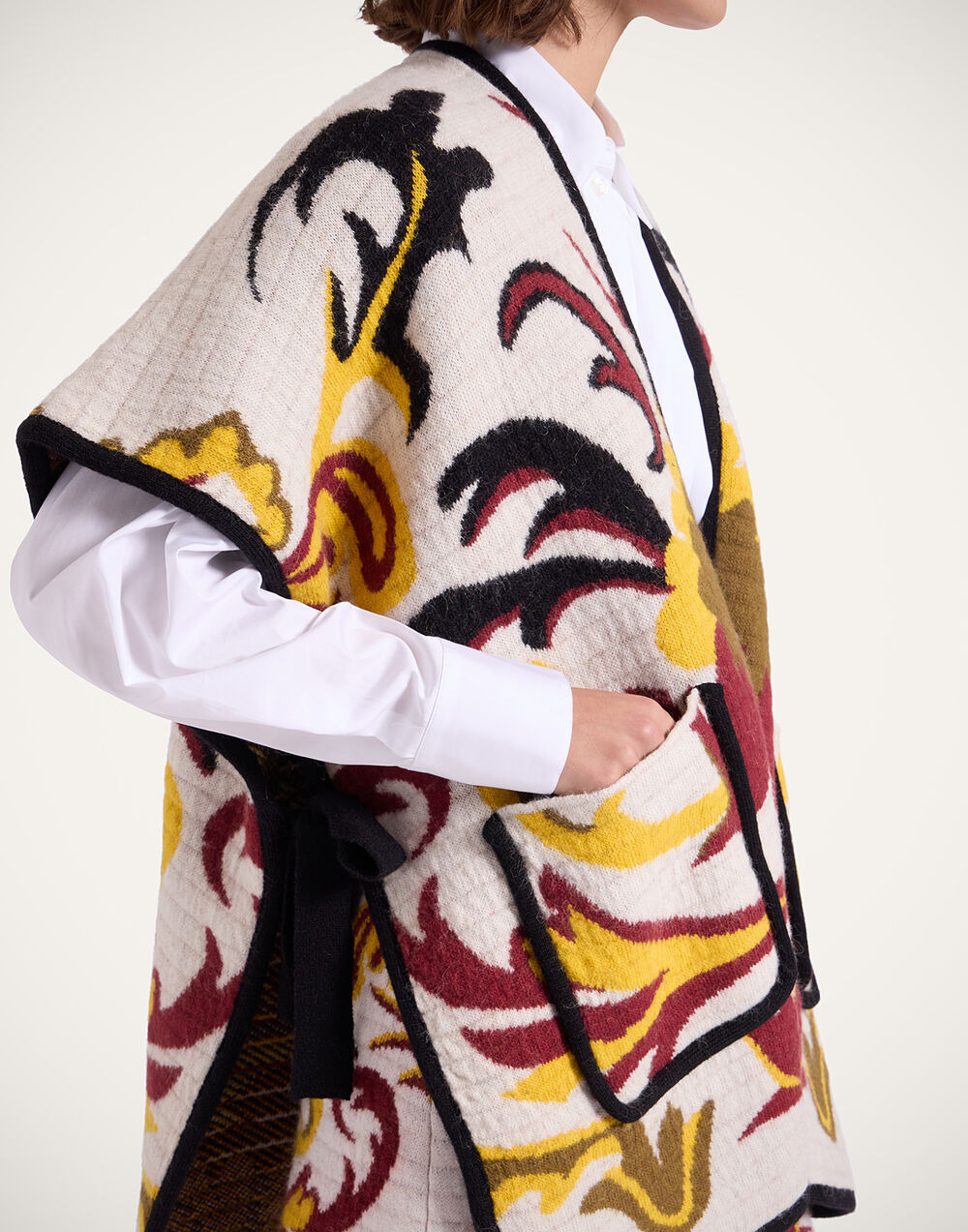 In My Power Knit Scarf Cape - 7