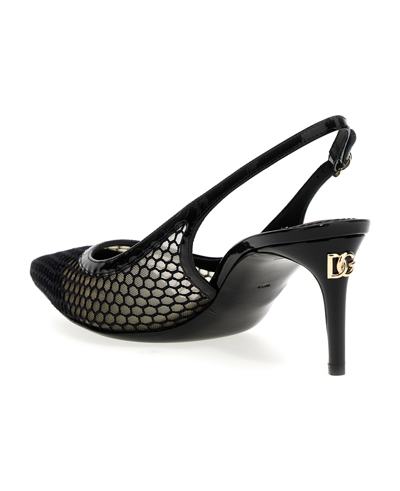 Mesh Slingback Pumps - 2