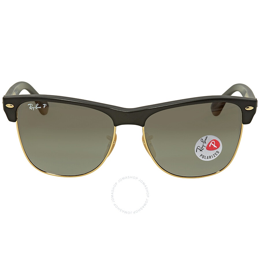 Ray Ban Clubmaster Oversized Polarized Grey Gradient Square Men's Sunglasses RB4175 877/M3 57 - 1