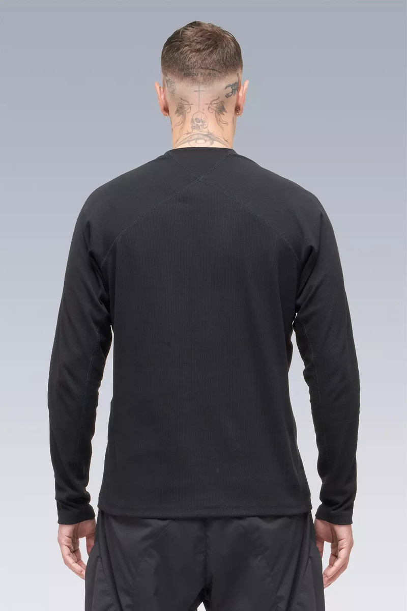 S27-PR Cotton Rib Longsleeve Shirt Black 5