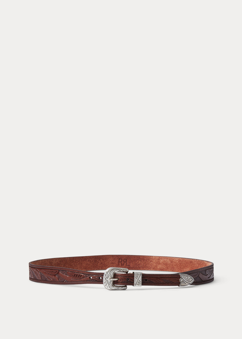 Hand-Tooled Leather Hat Band 1