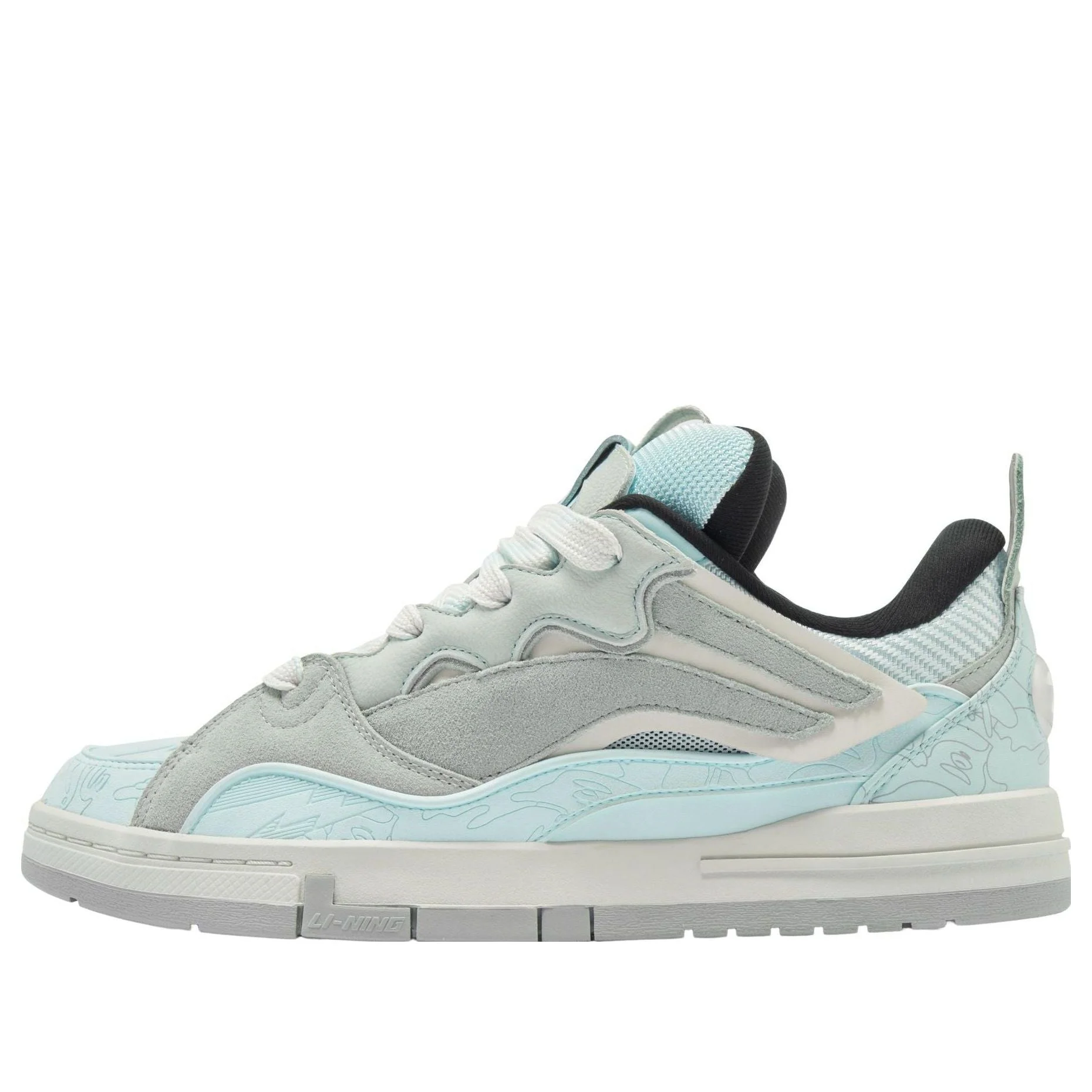 (WMNS) Li-Ning Superwave Golden x AAPE 10th Anniversary 'Blue Grey' AECS088-6 - 1