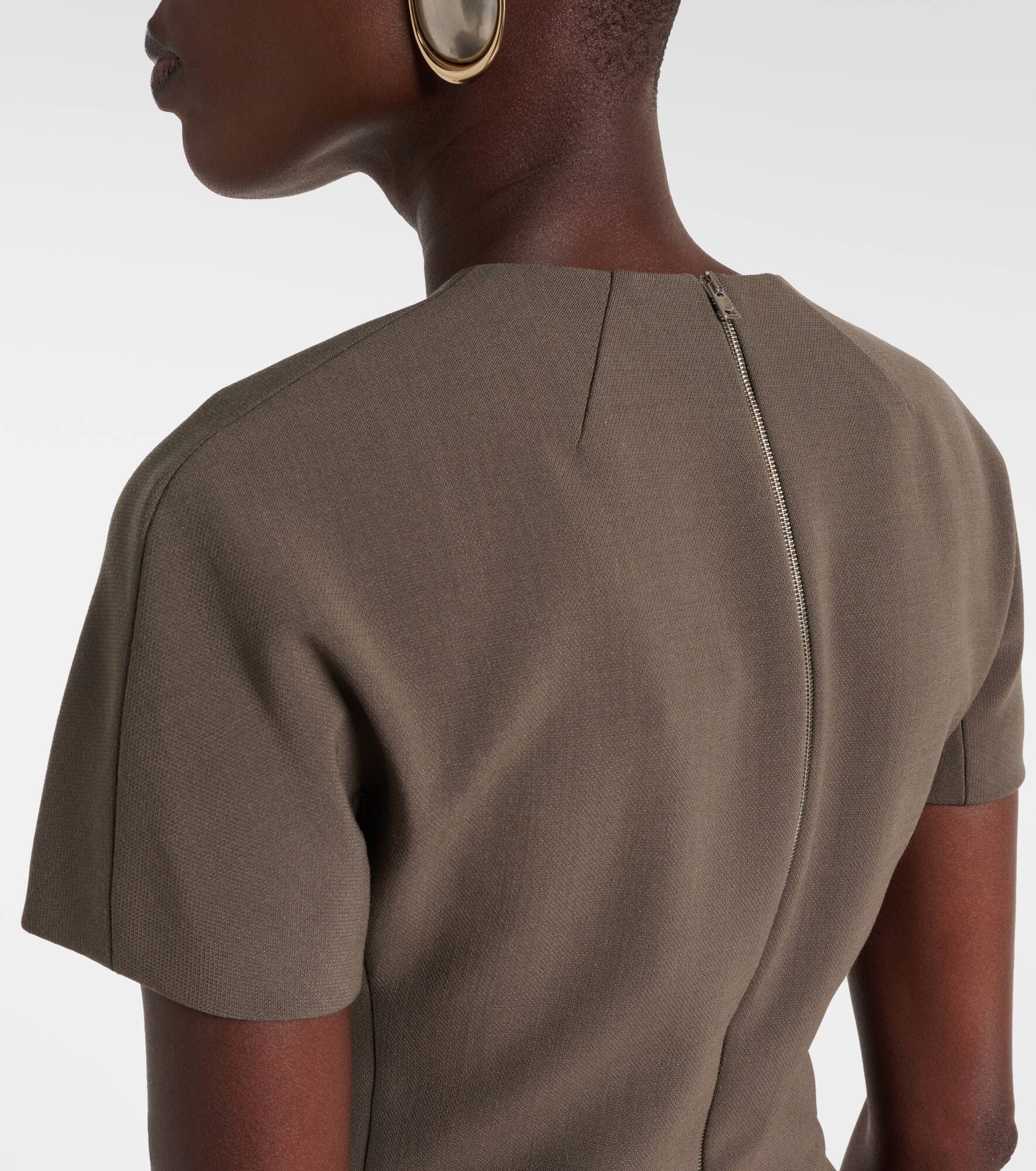 Crêpe midi dress - 6