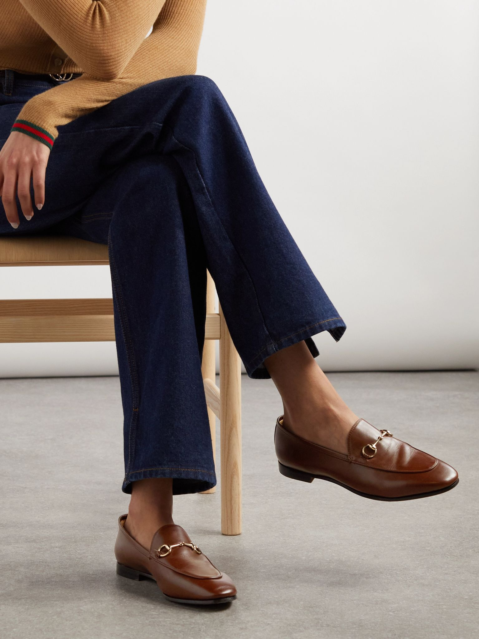 Jordaan horsebit-detailed leather loafers Brown - 2