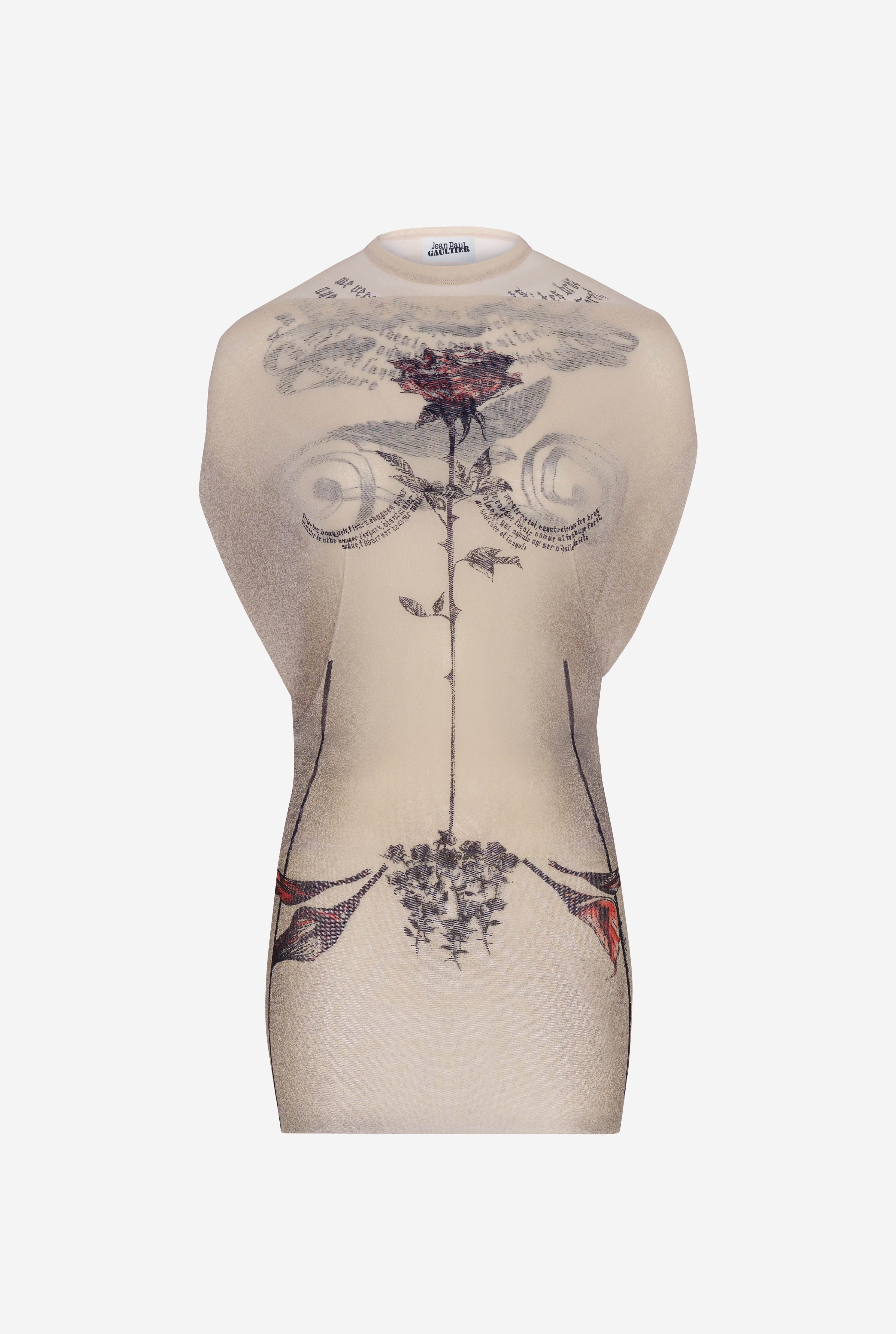THE SHORT “TATTOO ROSE AND BIRD” DRESS - 6