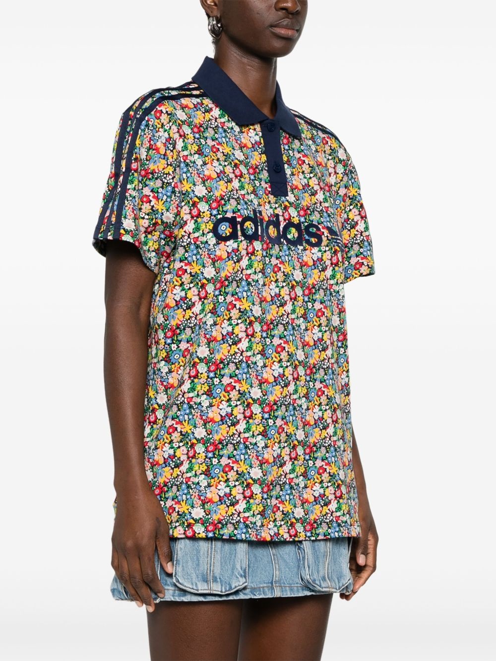 x Liberty London mesh polo top - 3