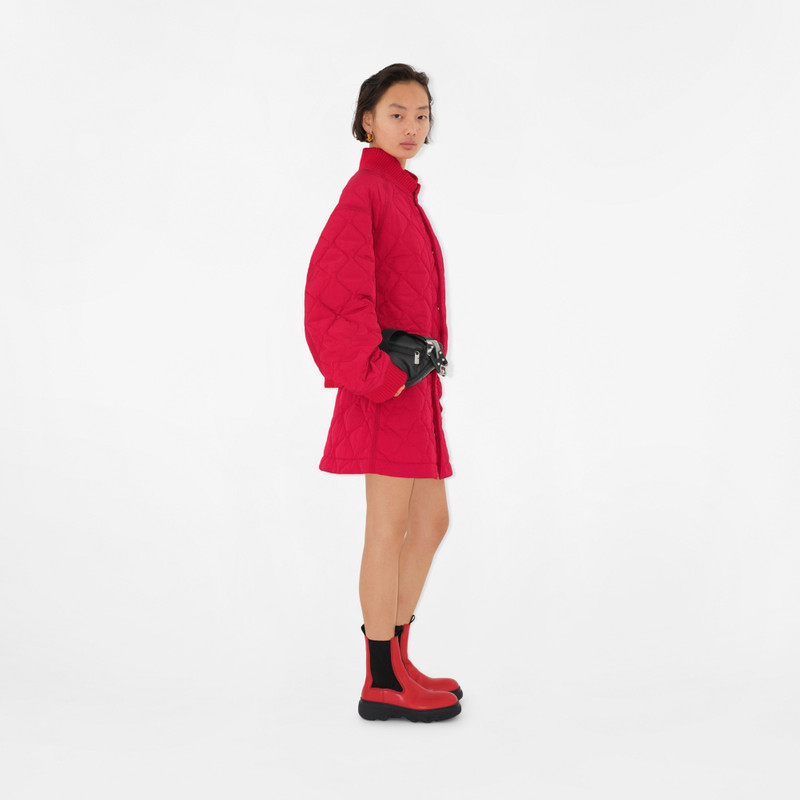 Quilted Nylon Mini Skirt 3