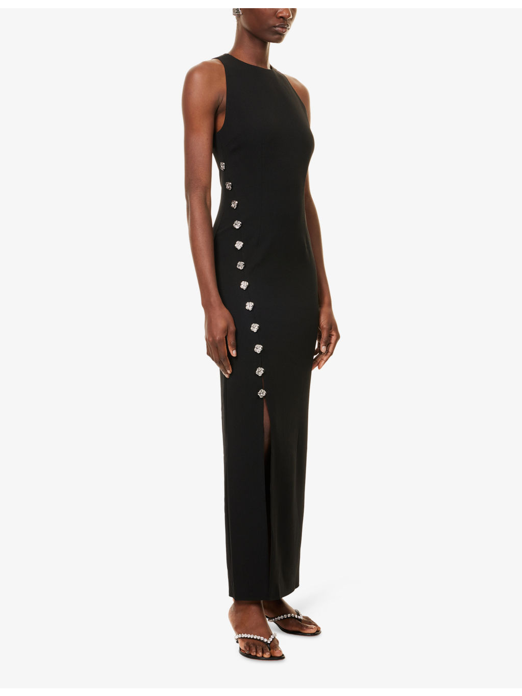 Dimitra Button Woven Midi Dress - 3