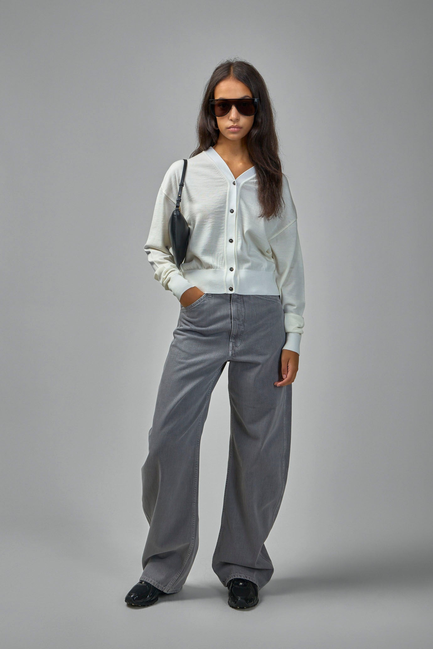 High Waisted Curved Pants - 3
