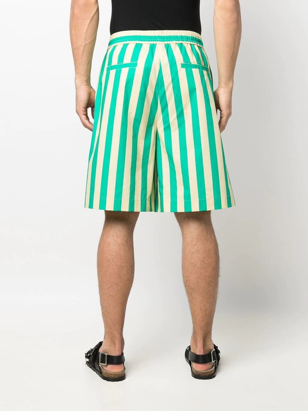 striped bermuda shorts - 4