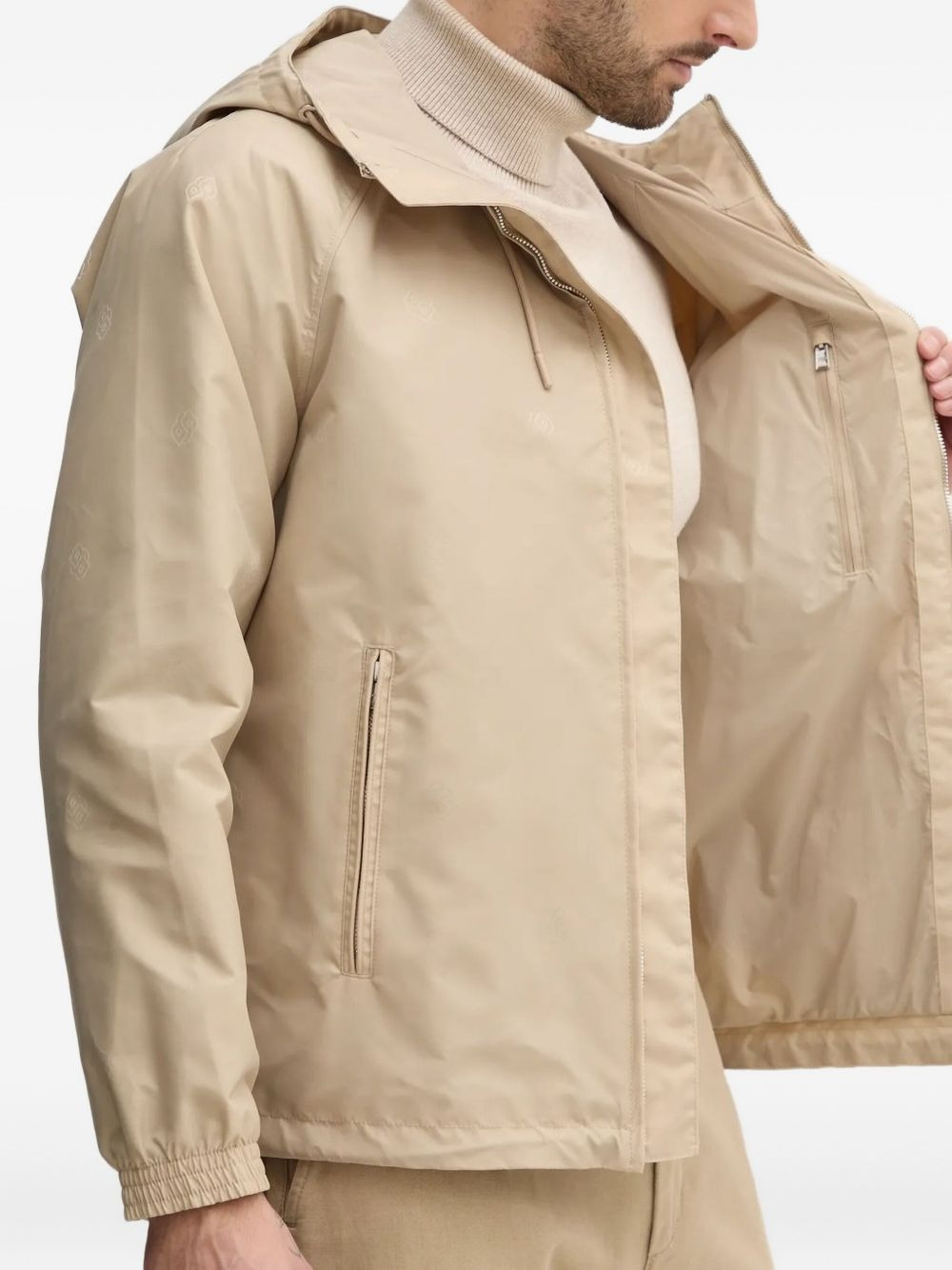 hooded zip-front jacket - 4