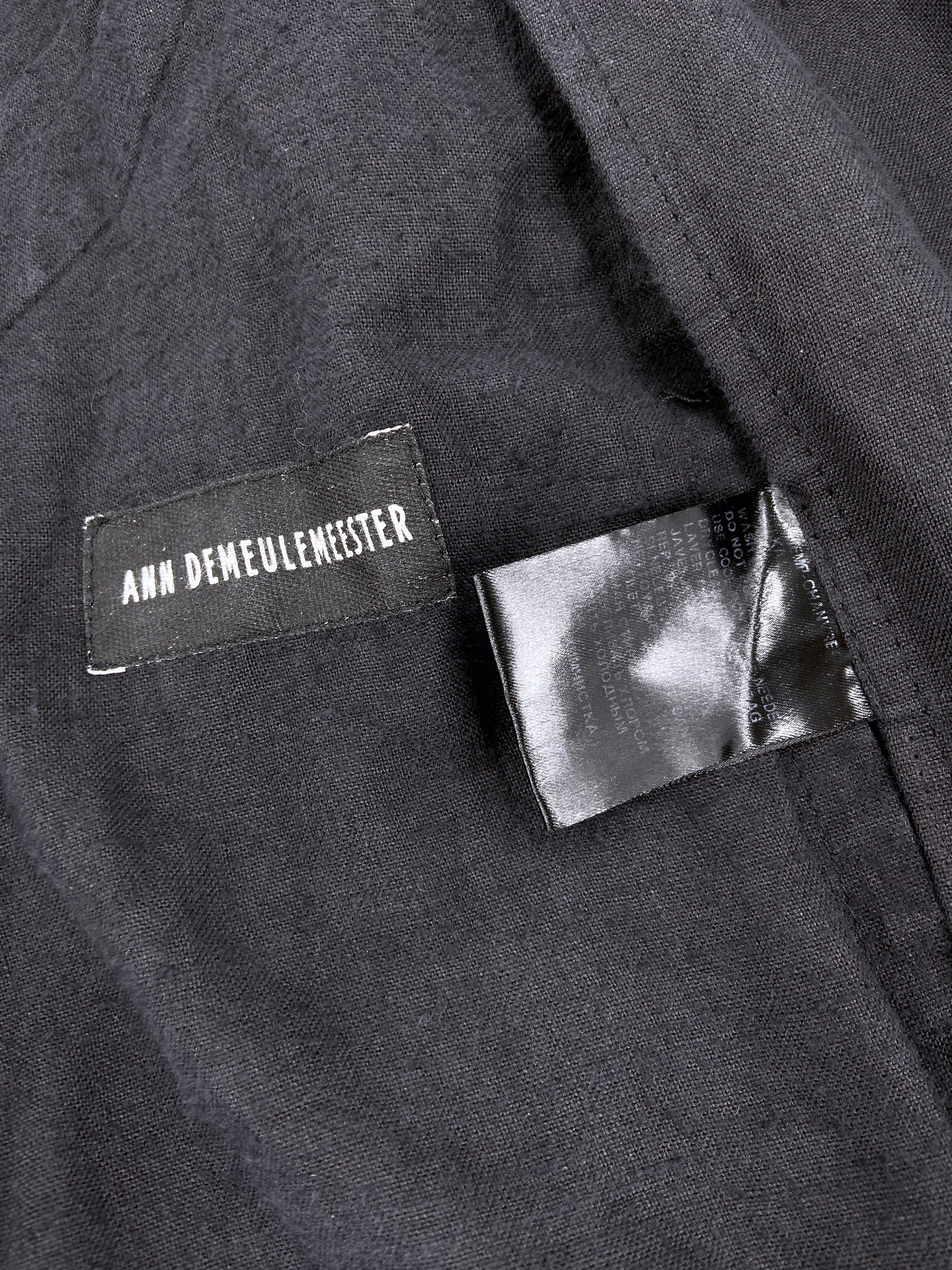Ann Demeulemeester Spring 2006 Grey Hemp Trench Coat Jacket XXS - 15