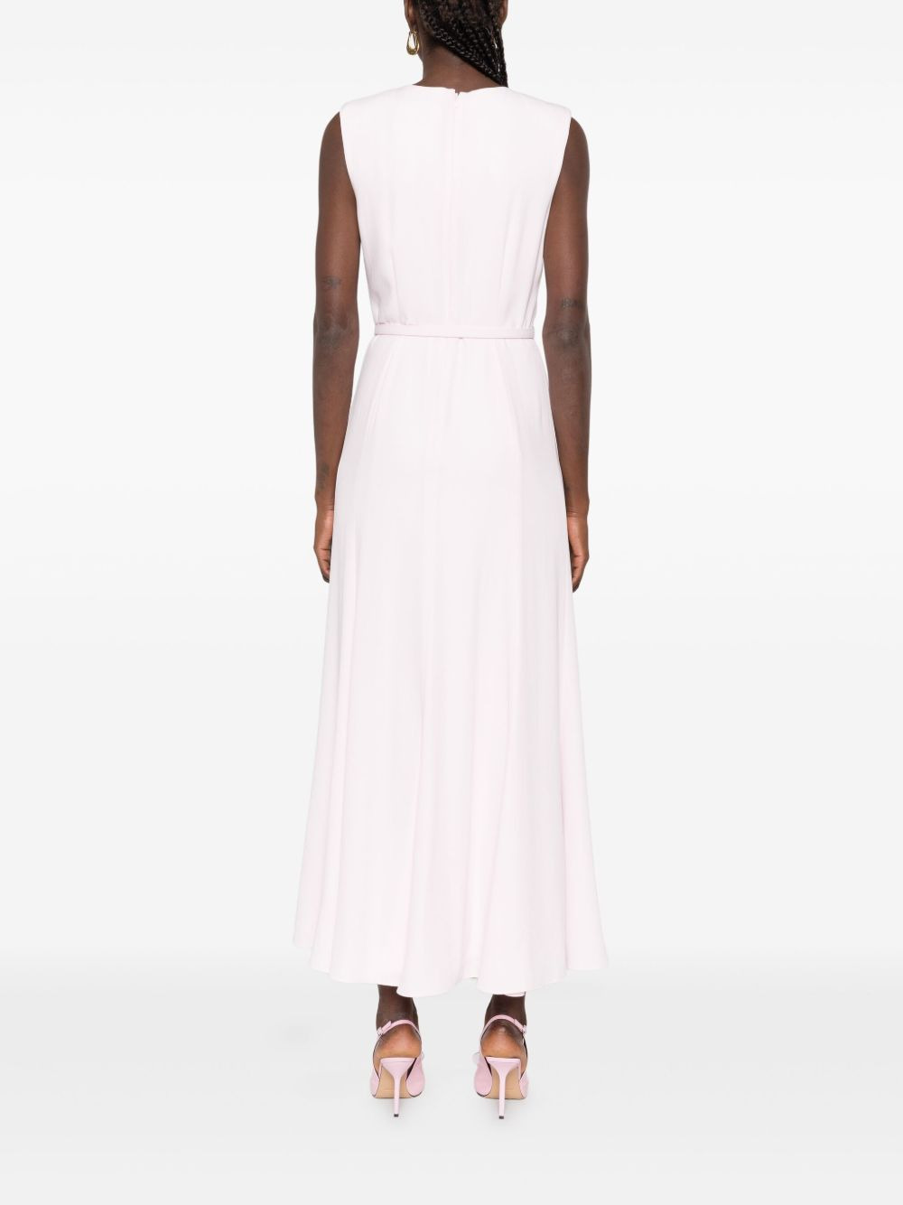 knot-detail belted midi dress - 4