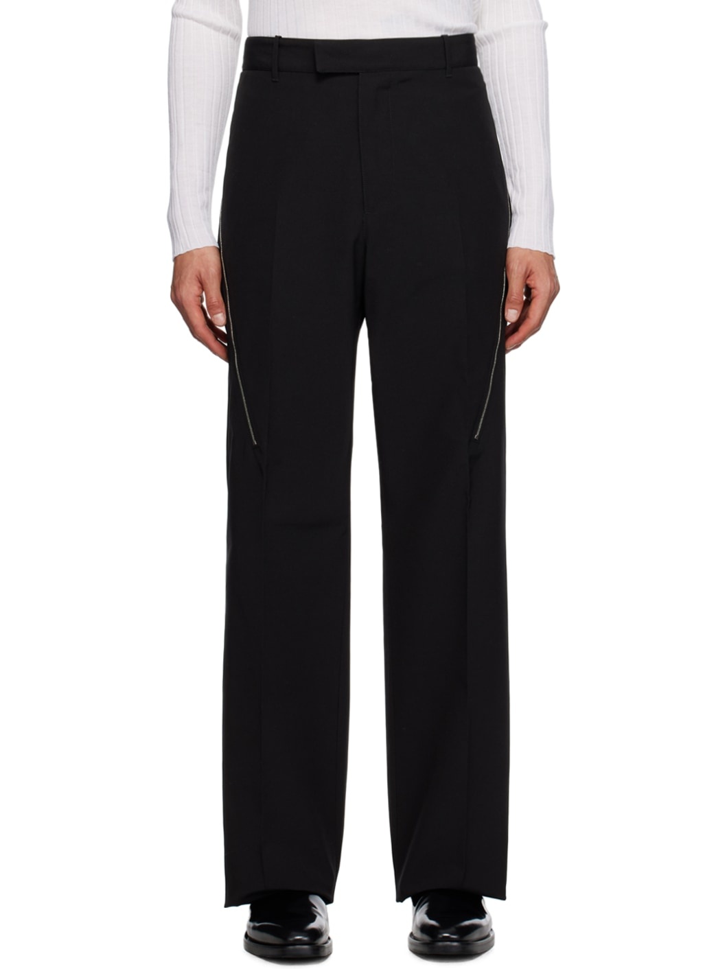 Black Tailored Trousers - 1