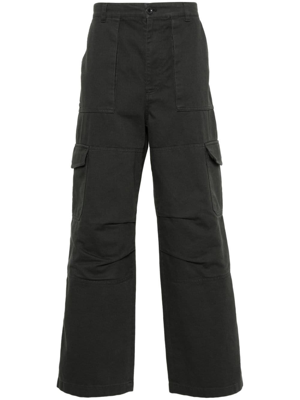 wide-leg cargo trousers - 1