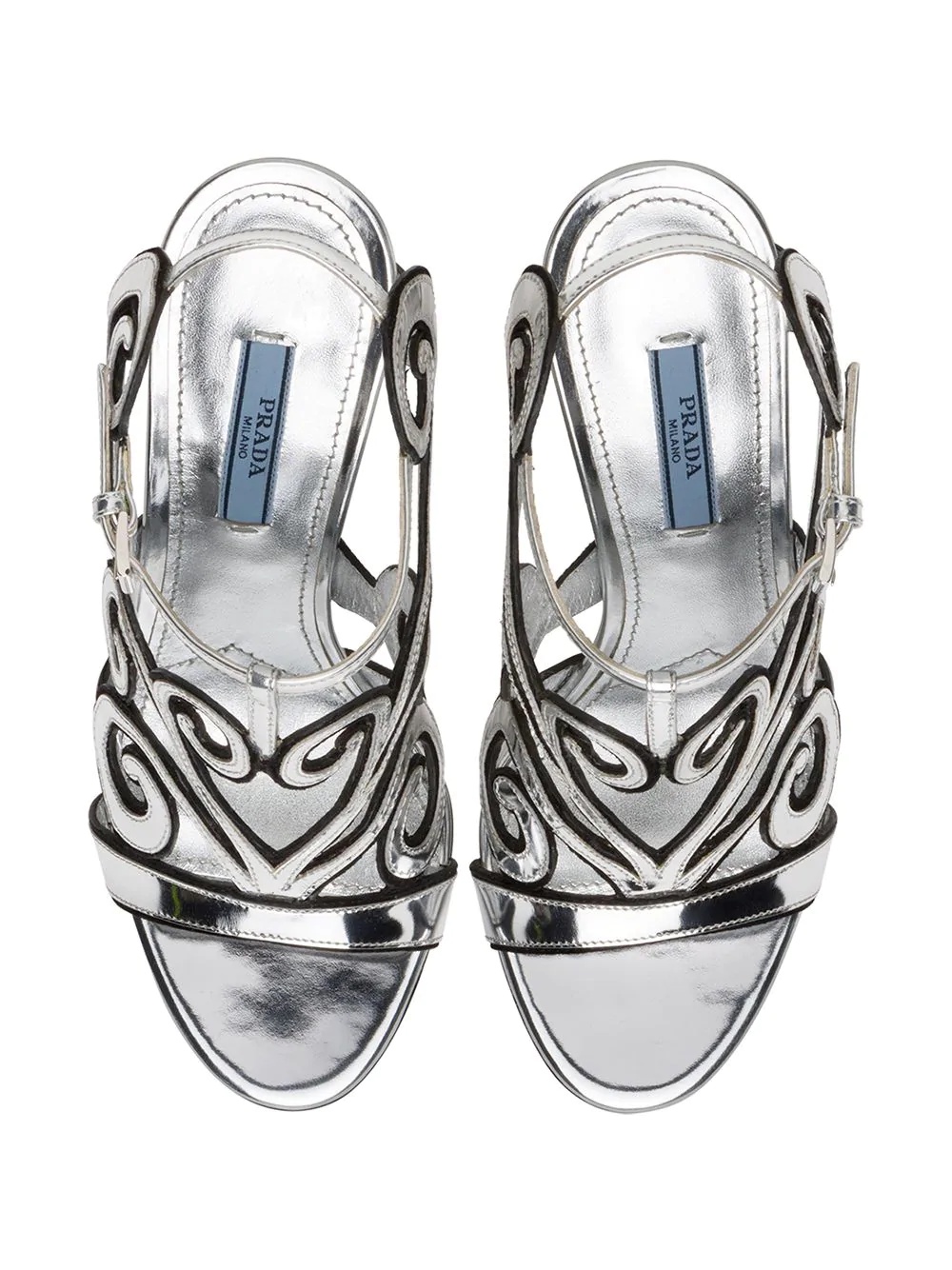 baroque-style ankle strap sandals - 4