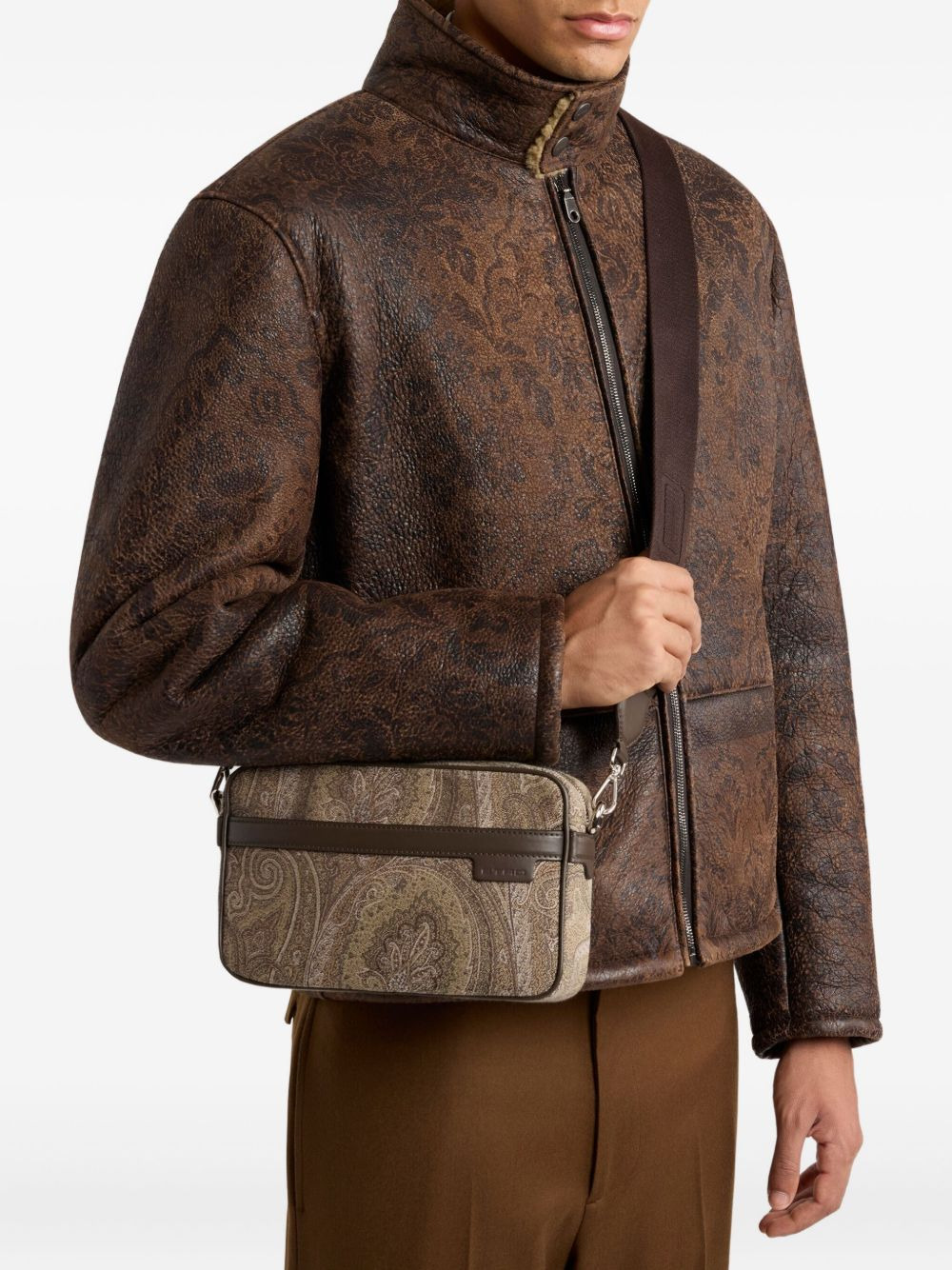 Paisley jacquard crossbody bag - 2
