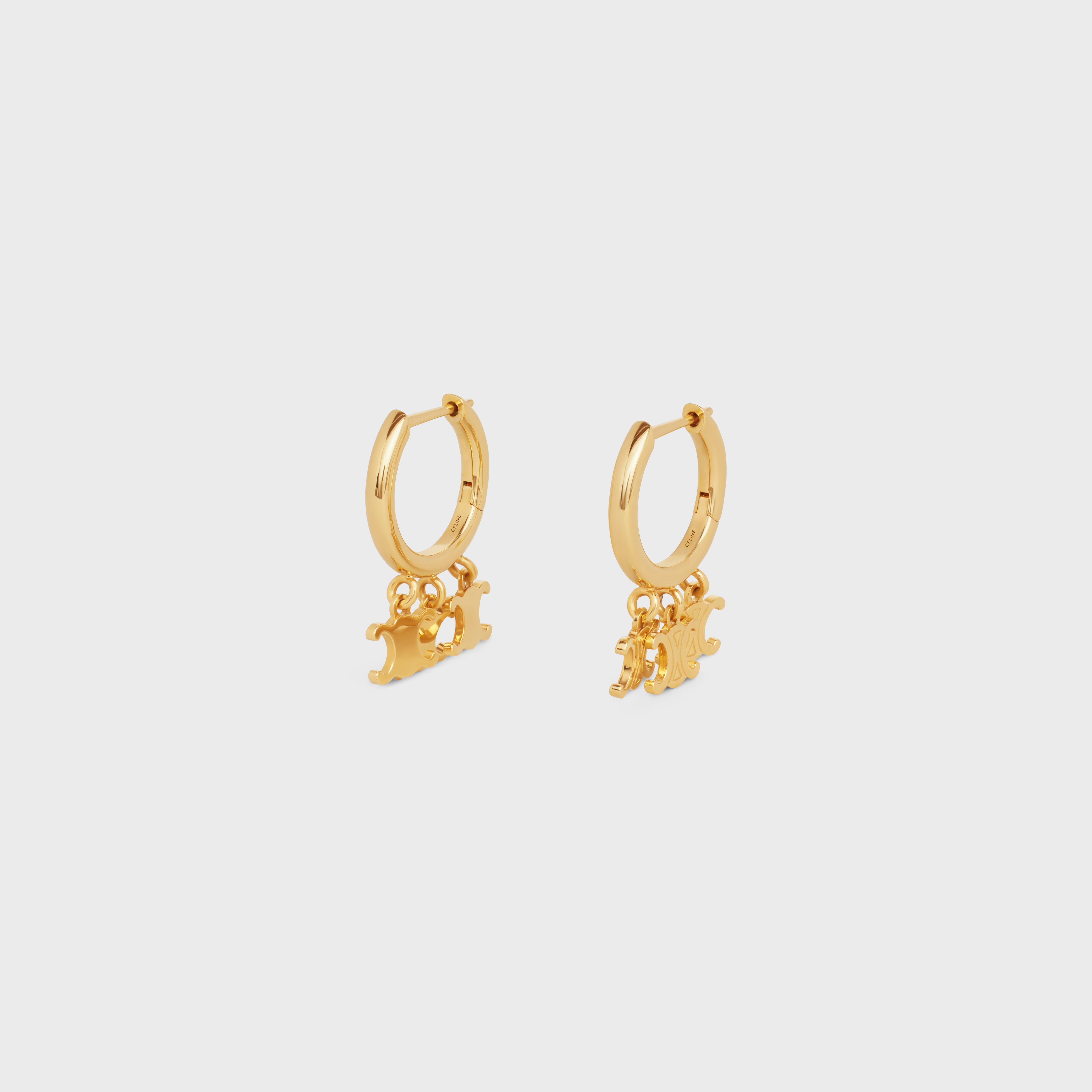 Triomphe Trio Hoops in Brass with Gold Finish - 2