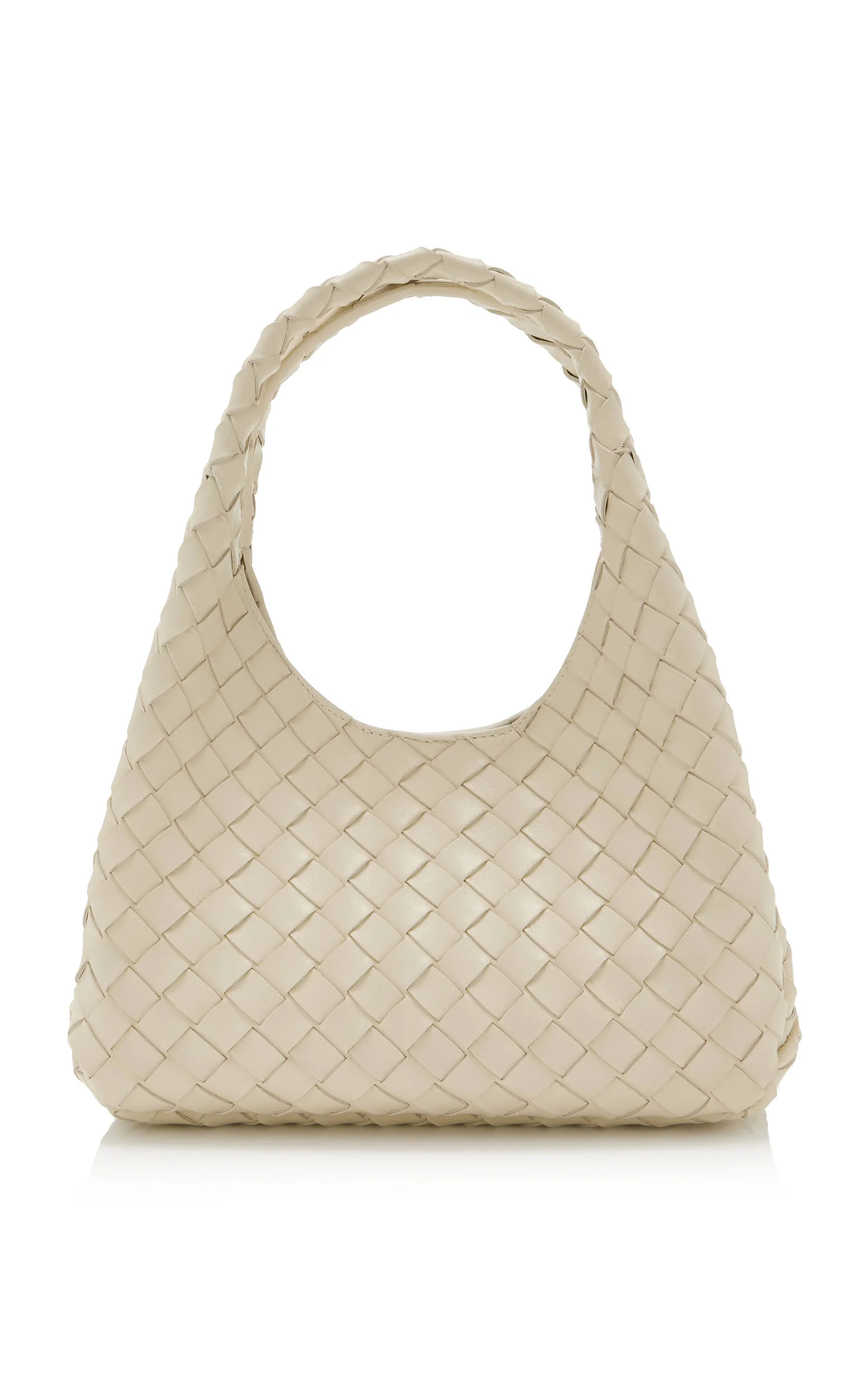 Small Campana Intrecciato Leather Bag white - 1