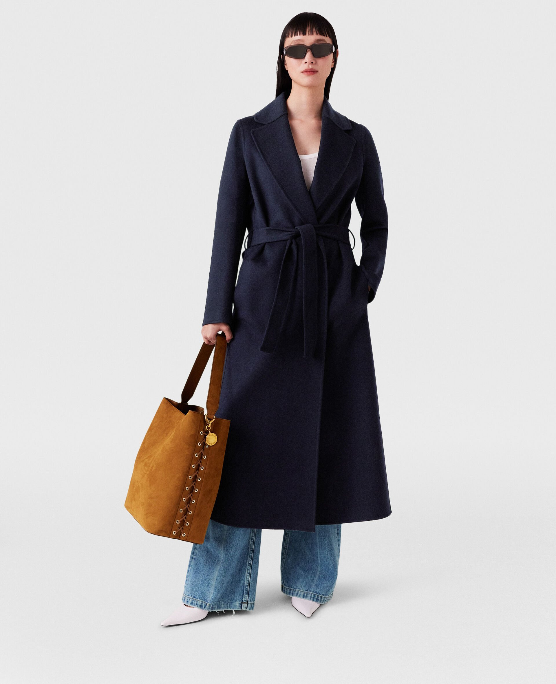 Double-Faced Belted Trench Coat - 2
