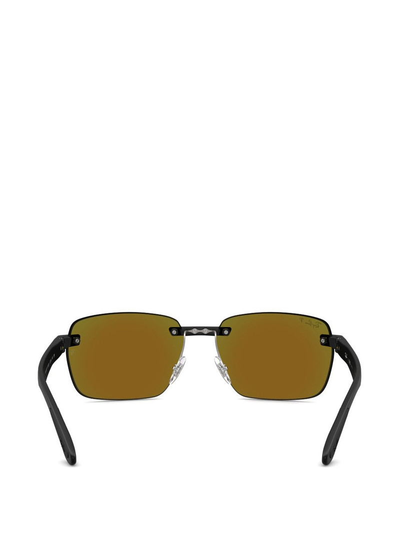 rimless rectangle-frame sunglasses 4