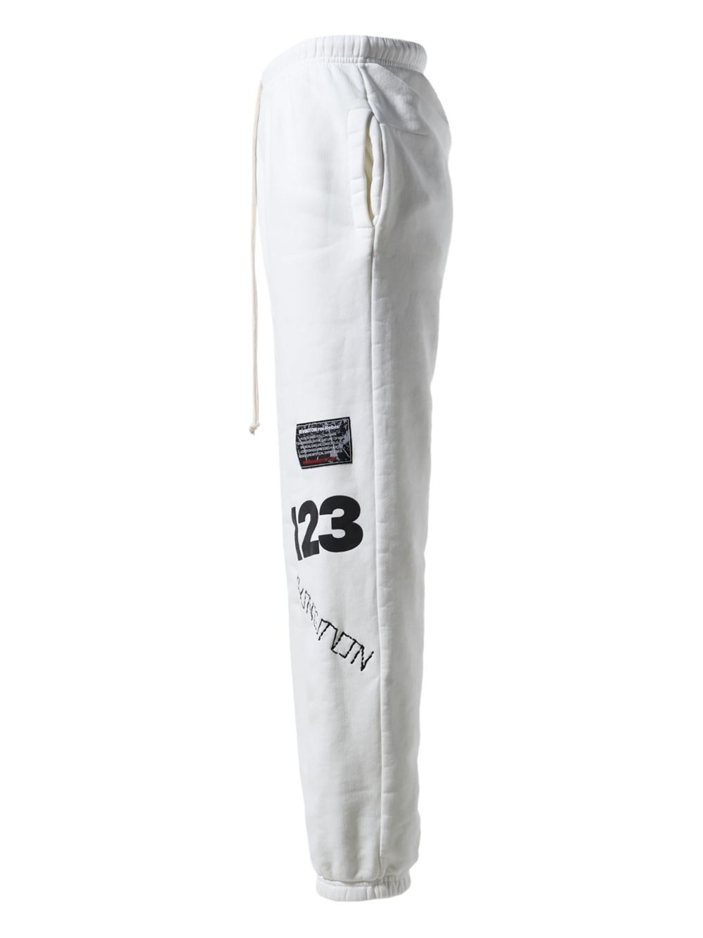 cotton track pants - 3