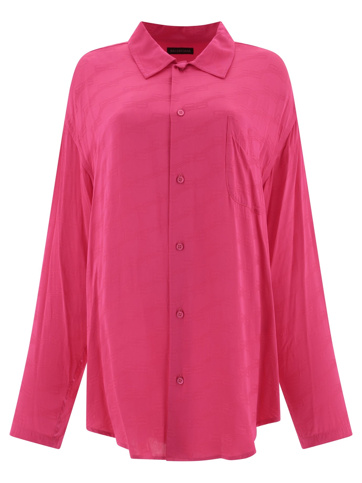 Tシャツ・カットソー BALENCIAGA FW24 Shirt with jacquard logo (681631 TMO685510) 2025 collections - Tops MAN BALENCIAGA - Ancote